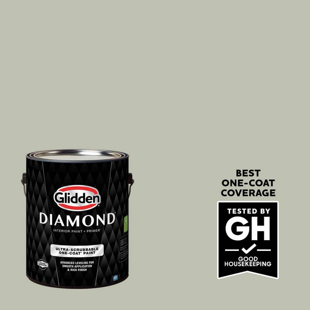 Glidden Diamond 1 gal. PPG1031-2 Misty Meadow Semi-Gloss Interior Paint with Primer