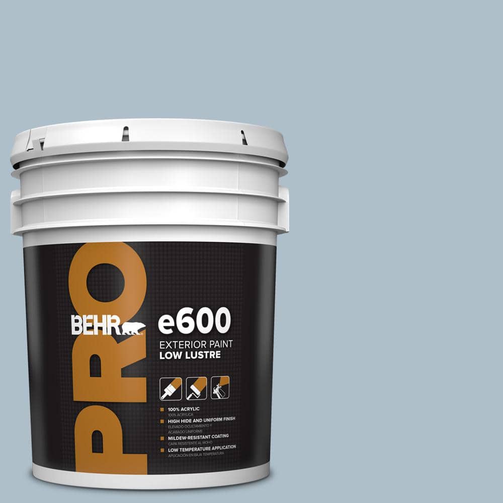 BEHR PRO 5 gal. #570E-3 Liberty Gray Low Luster Exterior Paint