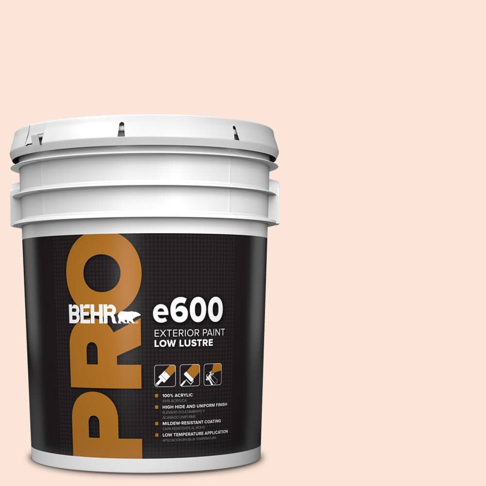 BEHR PRO 5 gal. #210A-1 Cool Cream Low Luster Exterior Paint
