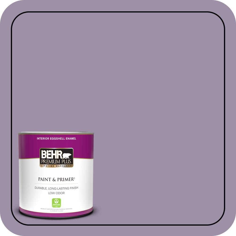 BEHR PREMIUM PLUS #S100-4 Ancestry Violet Enamel Low Odor & Primer