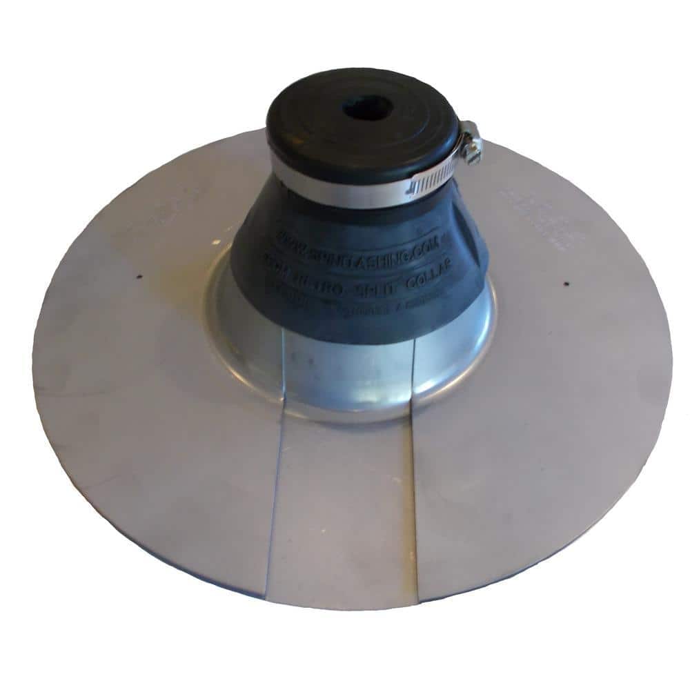 ALL STYLE INDUSTRIES LLC All Style Retro-Spin Electric Mast Replacement Flashing Kit with (NPS) 1-1/4 in. (1.66 O.D.) Retro-Split Storm Collar