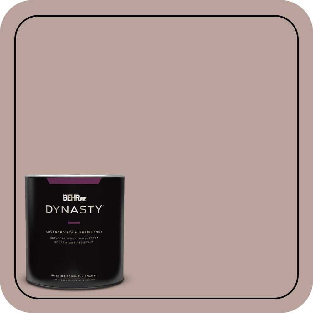 BEHR DYNASTY 1 qt. #N150-3 Cocoa Craving One-Coat Hide Eggshell Enamel Interior Stain-Blocking Paint and Primer