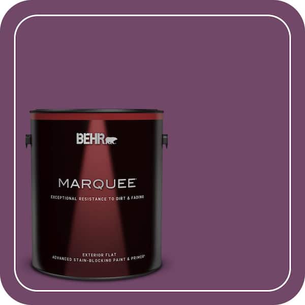 BEHR MARQUEE 1 gal. #S-G-680 Raspberry Mousse Flat Exterior Paint & Primer (2)