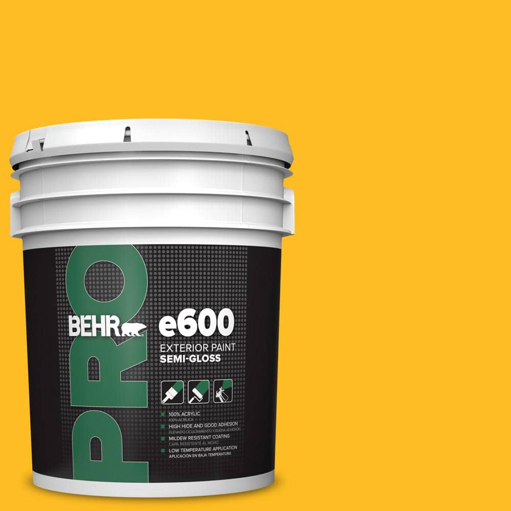 BEHR PRO 5 gal. #320B-7 Macaw Semi-Gloss Exterior Paint