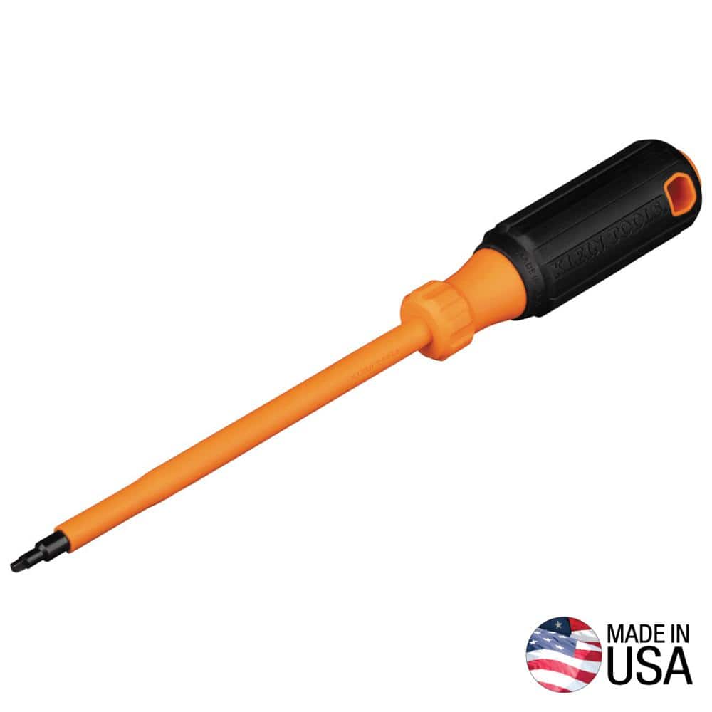 Klein Tools #1 Square Tip, 6 in. Shank Insulated Screwdriver (1)