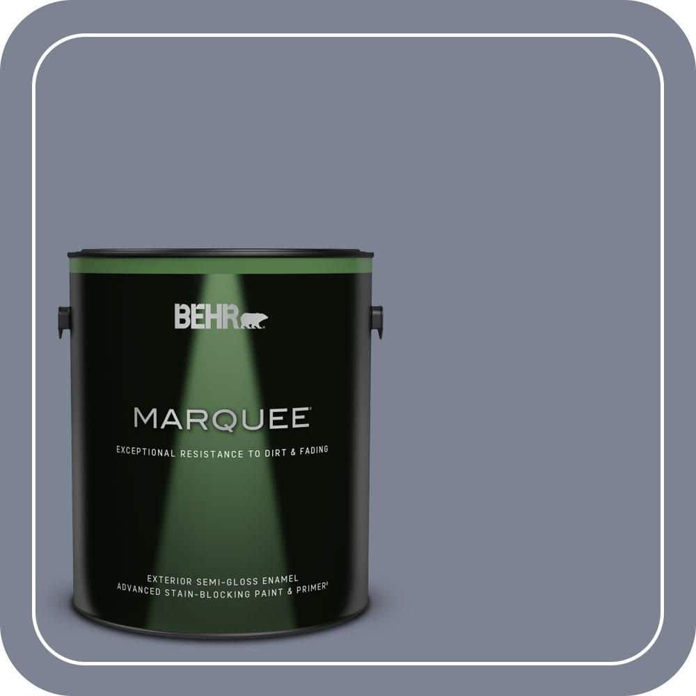 BEHR MARQUEE 1 gal. #610F-6 Deep Smoke Signal Semi-Gloss Enamel Exterior Paint & Primer