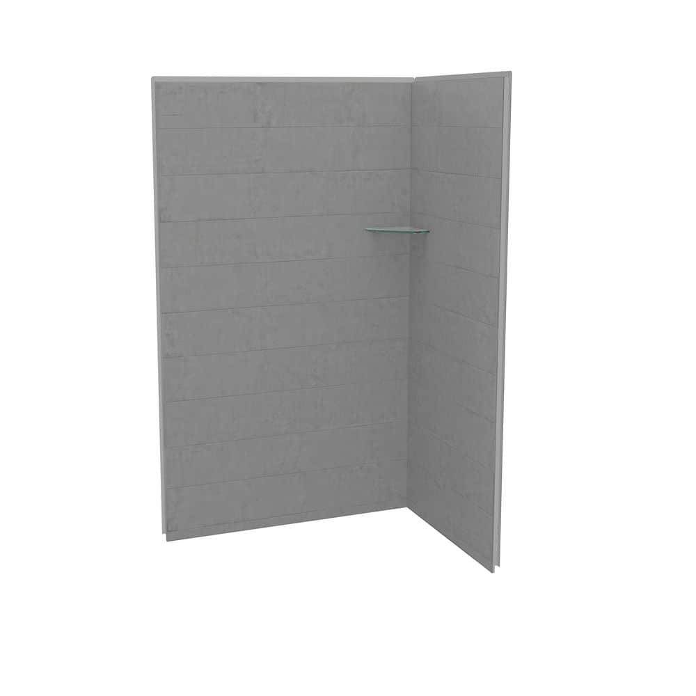 MAAX Utile 48 in. W x36 in. D x 80 in. H Composite Direct-to-Stud Two-Piece Corner Shower Wall Kit in Factory Rough Vapor (1)