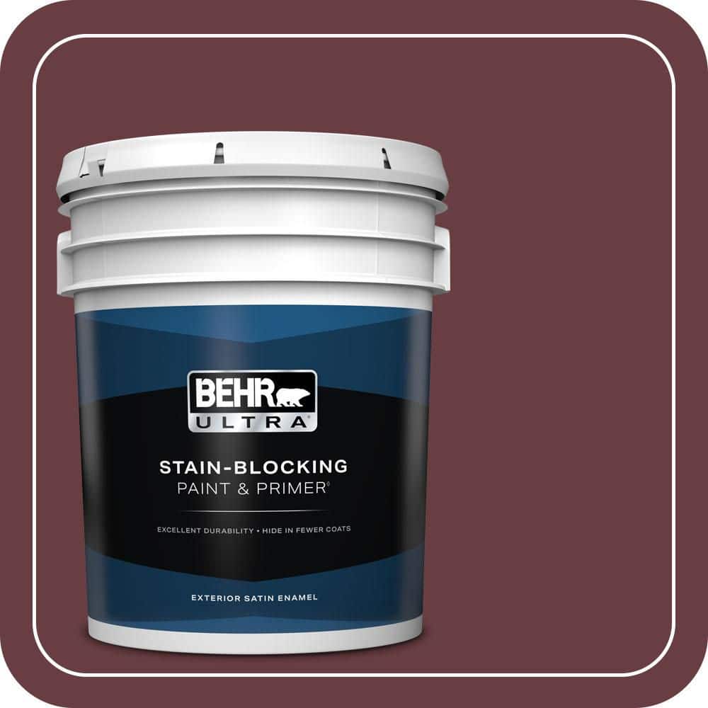 BEHR ULTRA 5 gal. #T14-11 Imperial Jewel Satin Enamel Exterior Paint & Primer