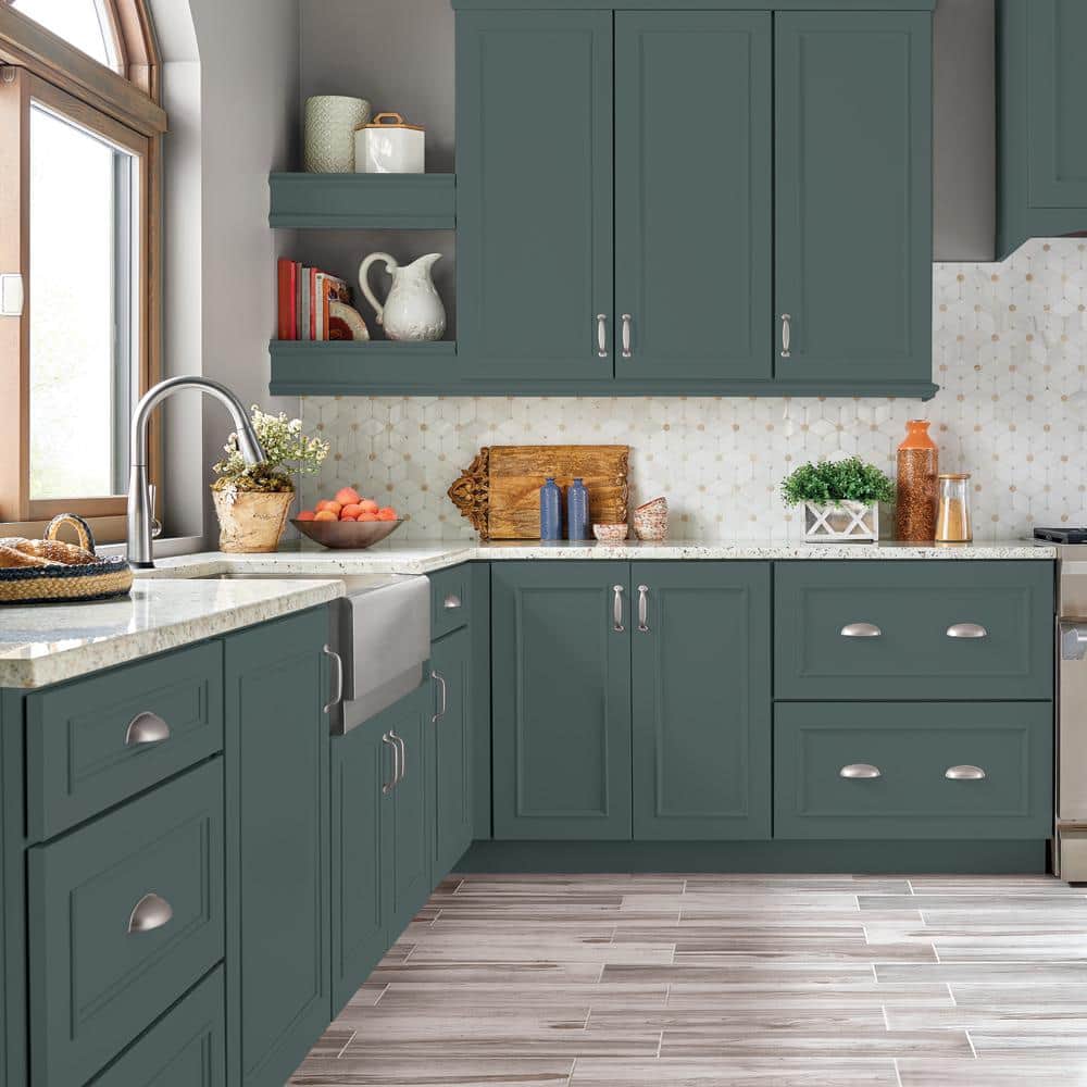BEHR PREMIUM #N440-6 Enamel Interior/Exterior Cabinet, Door & Trim Paint (4)