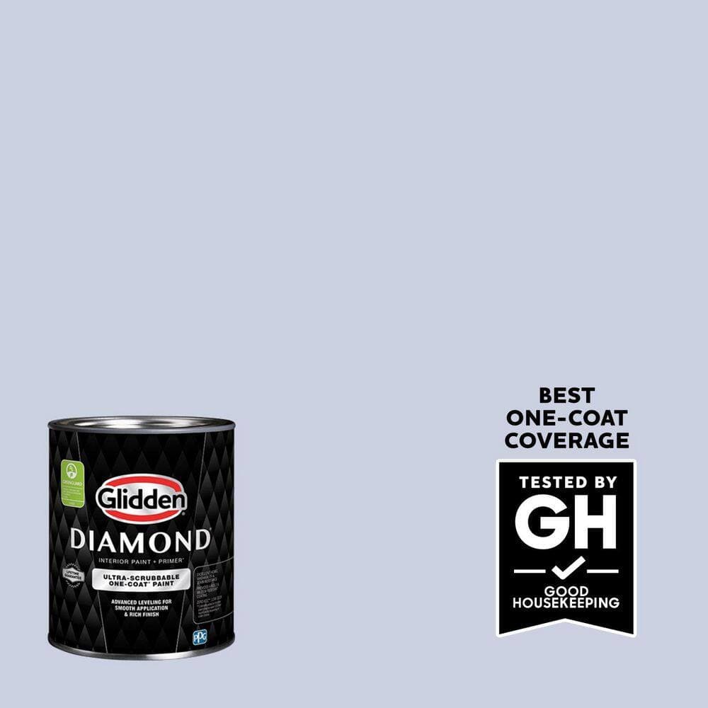 Glidden Diamond 1 qt. PPG1245-3 Sweet Emily Semi-Gloss Interior Paint (1)