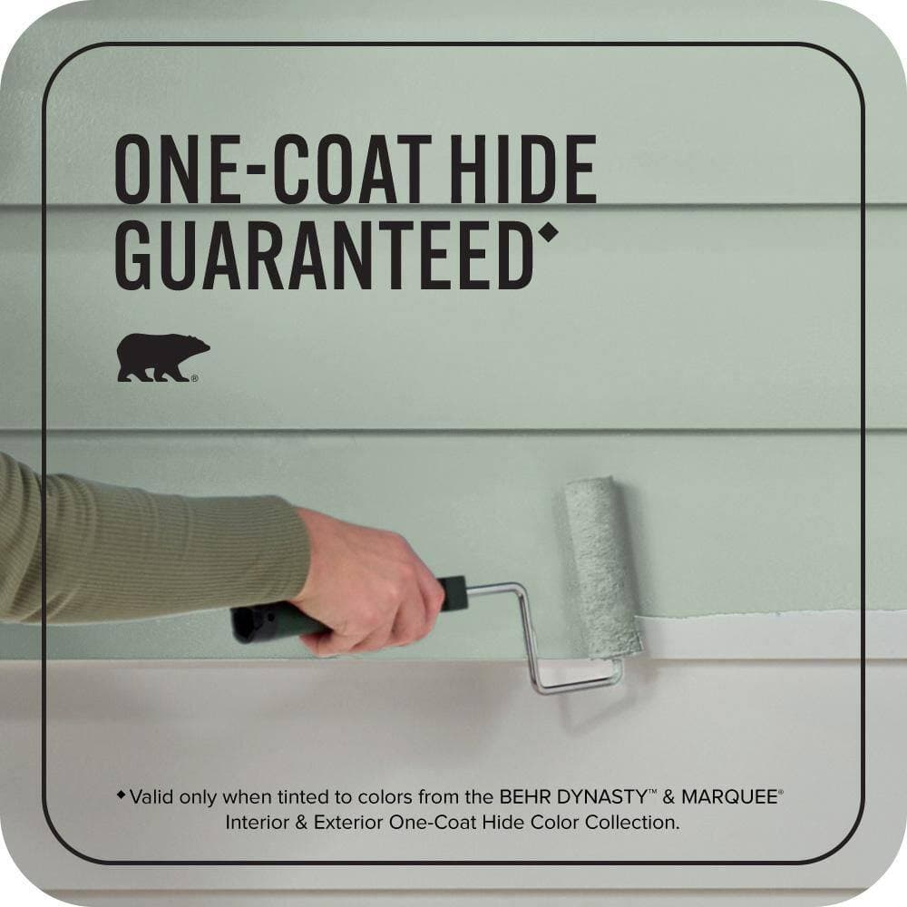 BEHR MARQUEE 5 gal. #450E-3 Southern Breeze Satin Enamel Exterior Paint & Primer (3)