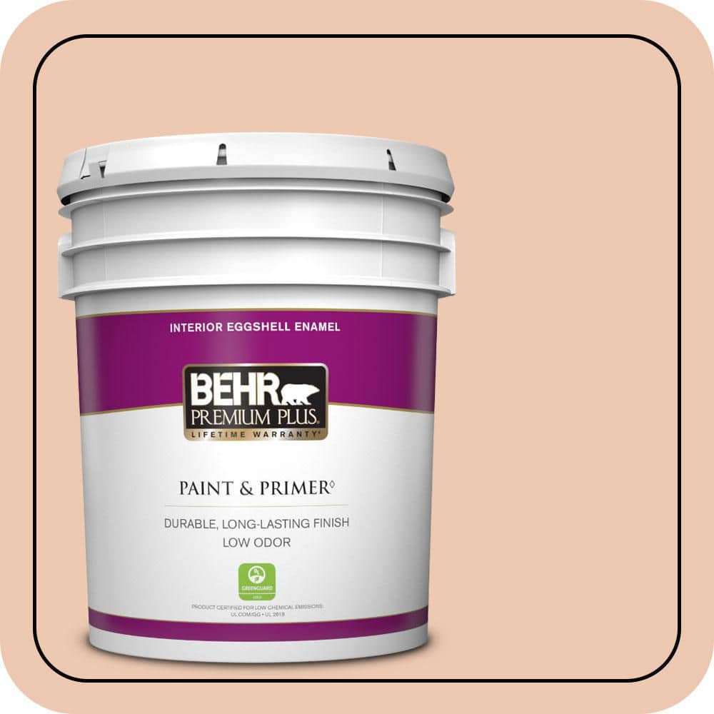 BEHR PREMIUM PLUS 5 gal. #MQ3-39 Sweet Pastel Eggshell Enamel Low Odor Interior Paint & Primer