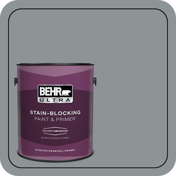 BEHR PREMIUM PLUS Home Decorators Collection #HDC-NT-27 Millennium Silver Flat Low Odor & Primer (2)