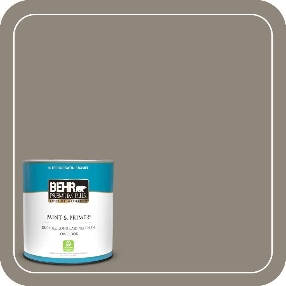 BEHR PREMIUM PLUS #T16-08 Fifth Olive-Nue Enamel Low Odor & Primer (1)