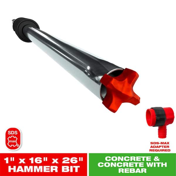 DIABLO AMPED Rebar Demon 1 in. x 16 in. x 26 in. SDS-Max4-Cutter Full Carbide Head Dust Extraction Hammer Drill Bit (2)