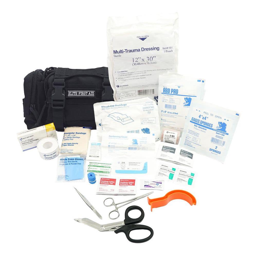 Unbranded Rapid Response First Aid Kit, Black (3)
