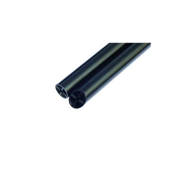 Fiberon Countryside 8 ft. x 36 in. Obsidian Composite Stair Section H-Channel Railing Kit (2)