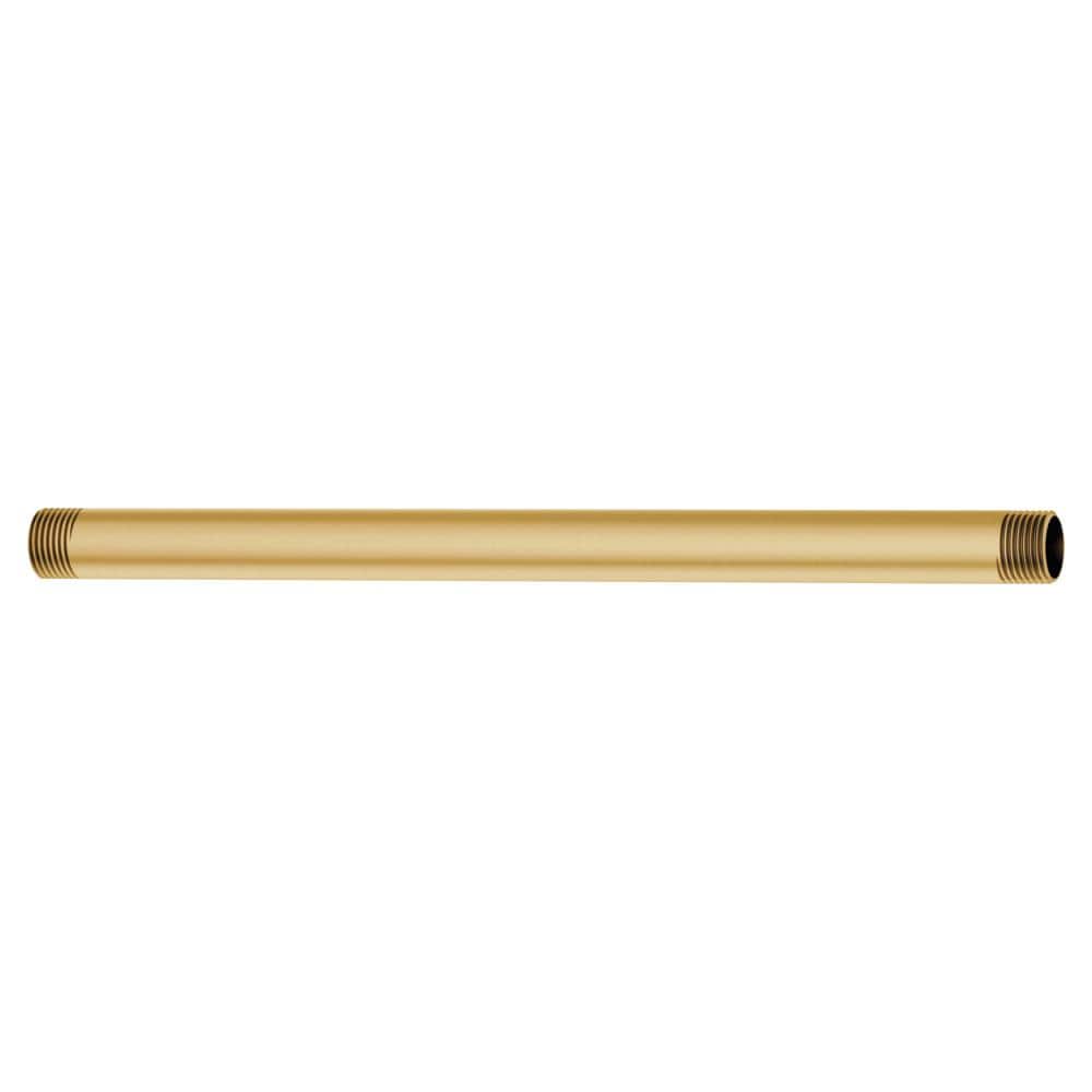 MOEN Straight 12 in. Wall-Mount Shower Arm in Brushed Gold (1)