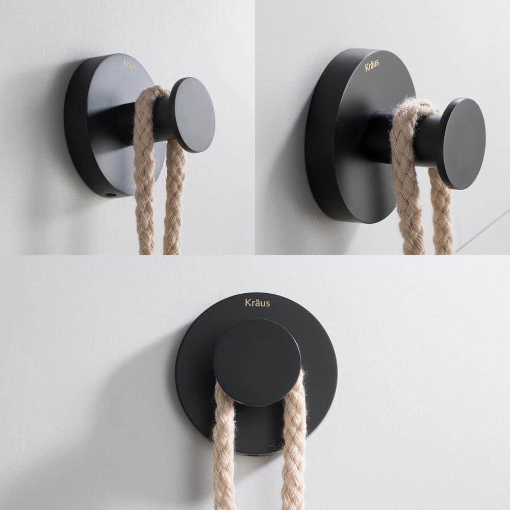 KRAUS Elie Bathroom Robe and Towel Hook (3)
