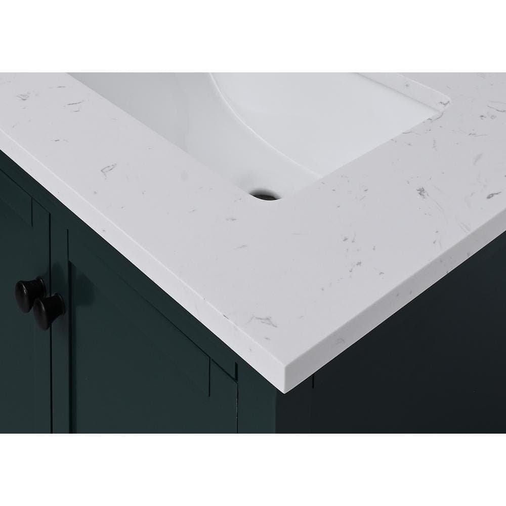 Home Decorators Collection 31 in. W 22 in D Engineered Stone Rectangular Single Sink Vanity Top (3)