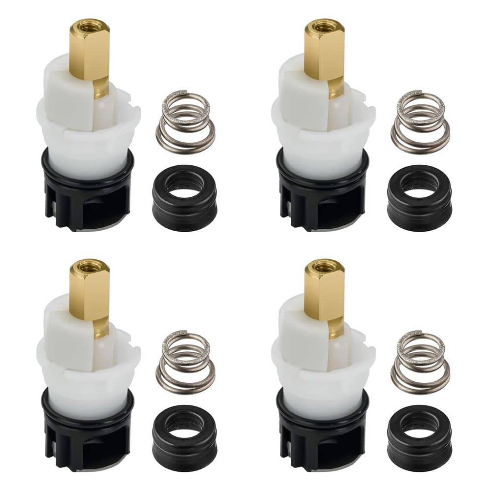 Helhom 4-Pack RP25513 Faucet Stem Replacement Kit, Two Handle Cartridge Repair Kit with Seats and Springs (1)