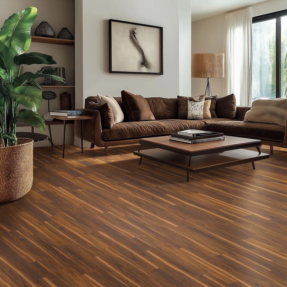 TrafficMaster Cherry Valley 6 MIL x 6 in. x 36 in. Waterproof Click Lock Vinyl Plank Flooring (23.95 sq. ft. /case) (3)
