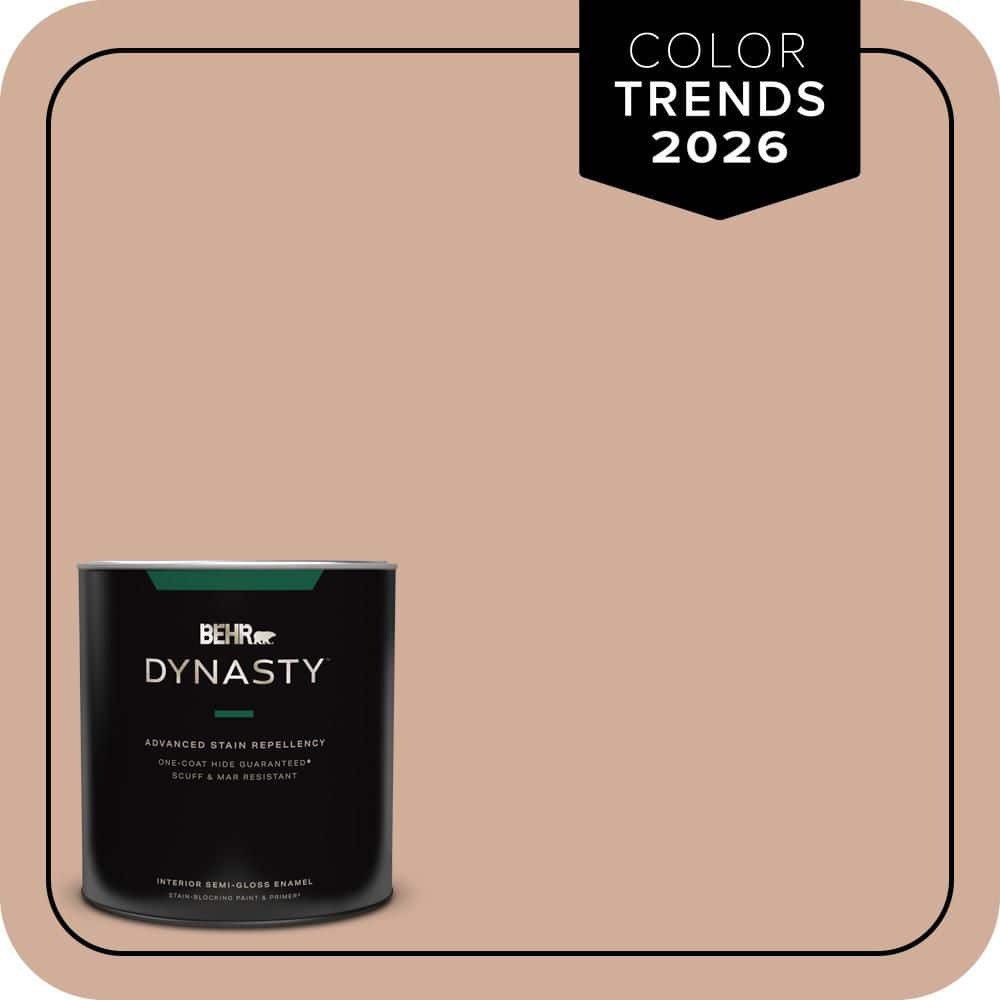 BEHR DYNASTY 1 qt. #S200-3 Iced Copper Semi-Gloss Enamel Interior Stain-Blocking Paint and Primer