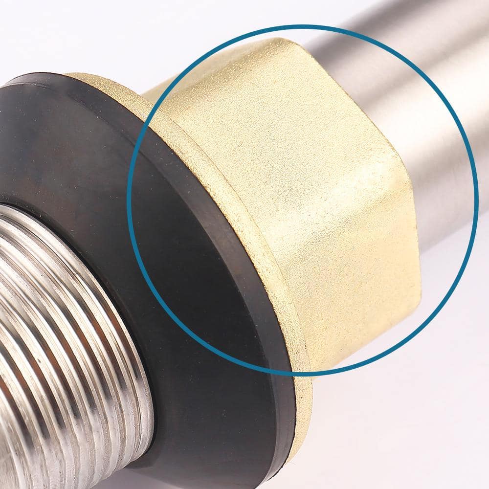 GELE Pop-Up Drain Stainless Steel with Overflow Anti-Clogging for Vessel Sink Lavatory Vanity Sink Drain Silver Color (2)