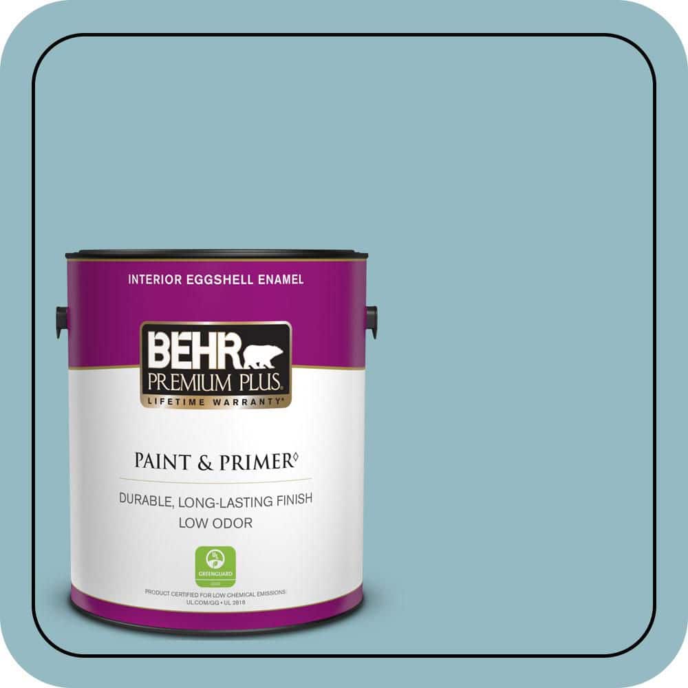 BEHR PREMIUM PLUS 1 gal. #T18-13 Casual Day Eggshell Enamel Low Odor Interior Paint & Primer (1)