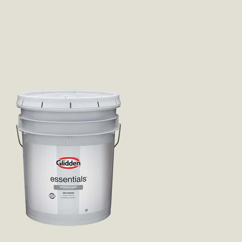Glidden Essentials 5 gal. PPG1123-3 Wild Wheat Flat Interior Paint