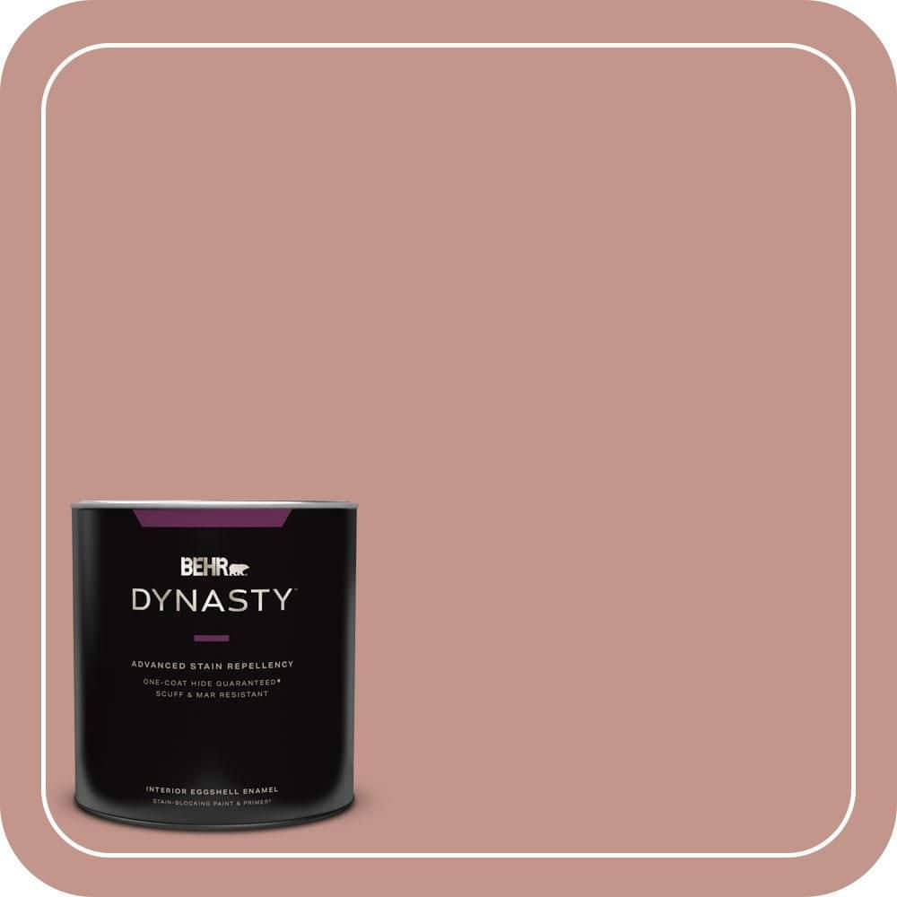 BEHR DYNASTY 1 qt. #MQ1-18 Pressed Blossoms One-Coat Hide Eggshell Enamel Interior Stain-Blocking Paint and Primer