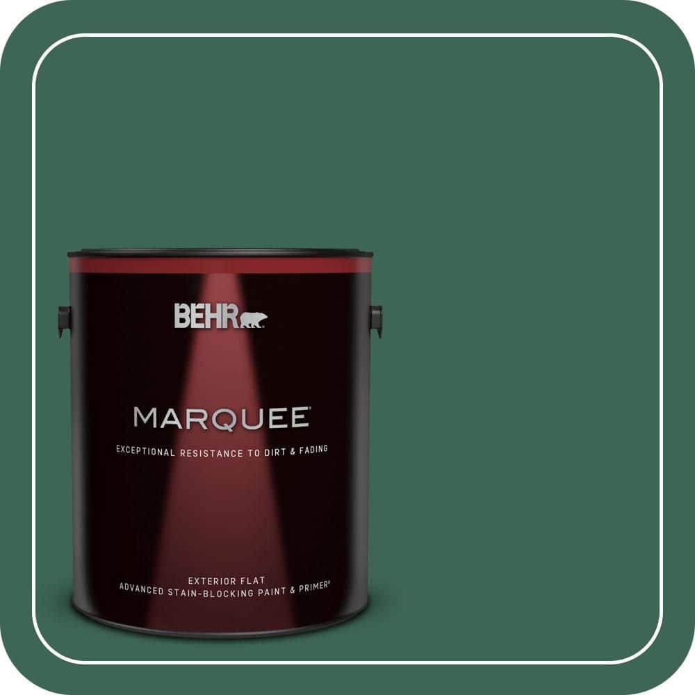 BEHR MARQUEE 1 gal. #480D-7 Isle of Pines Flat Exterior Paint & Primer (1)