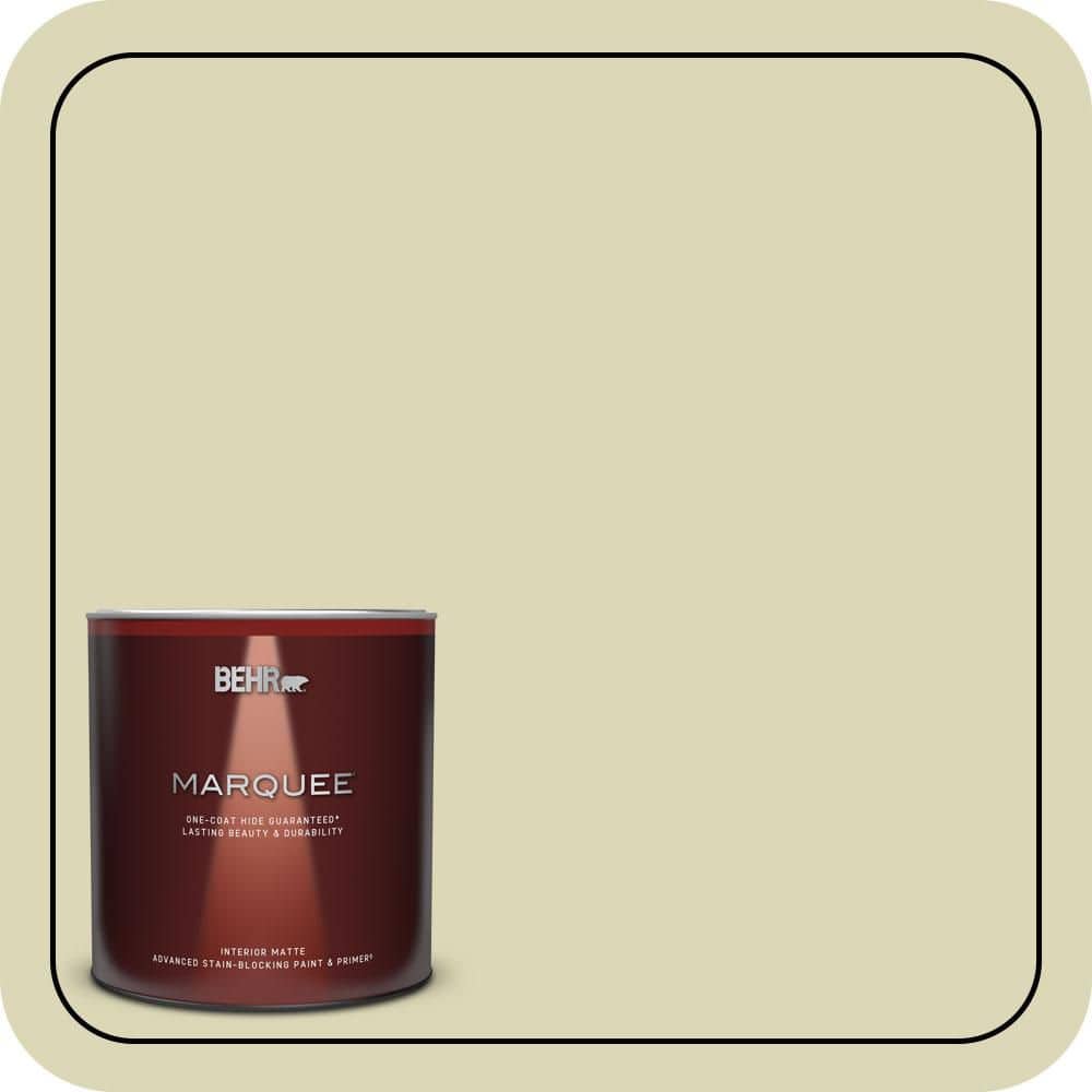 BEHR MARQUEE 1 Qt. #MQ3-14 Springday One-Coat Hide Matte Interior Paint & Primer