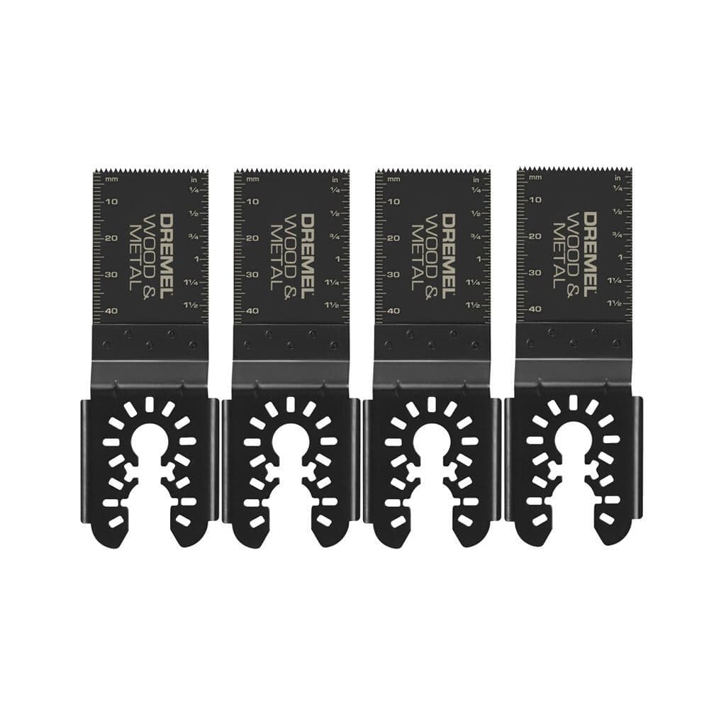 Dremel Universal Dual Interface 2 in. Bi-Metal Multi-Purpose Oscillating Multi Tool Flush Cut Blades (4-Pack) (1)