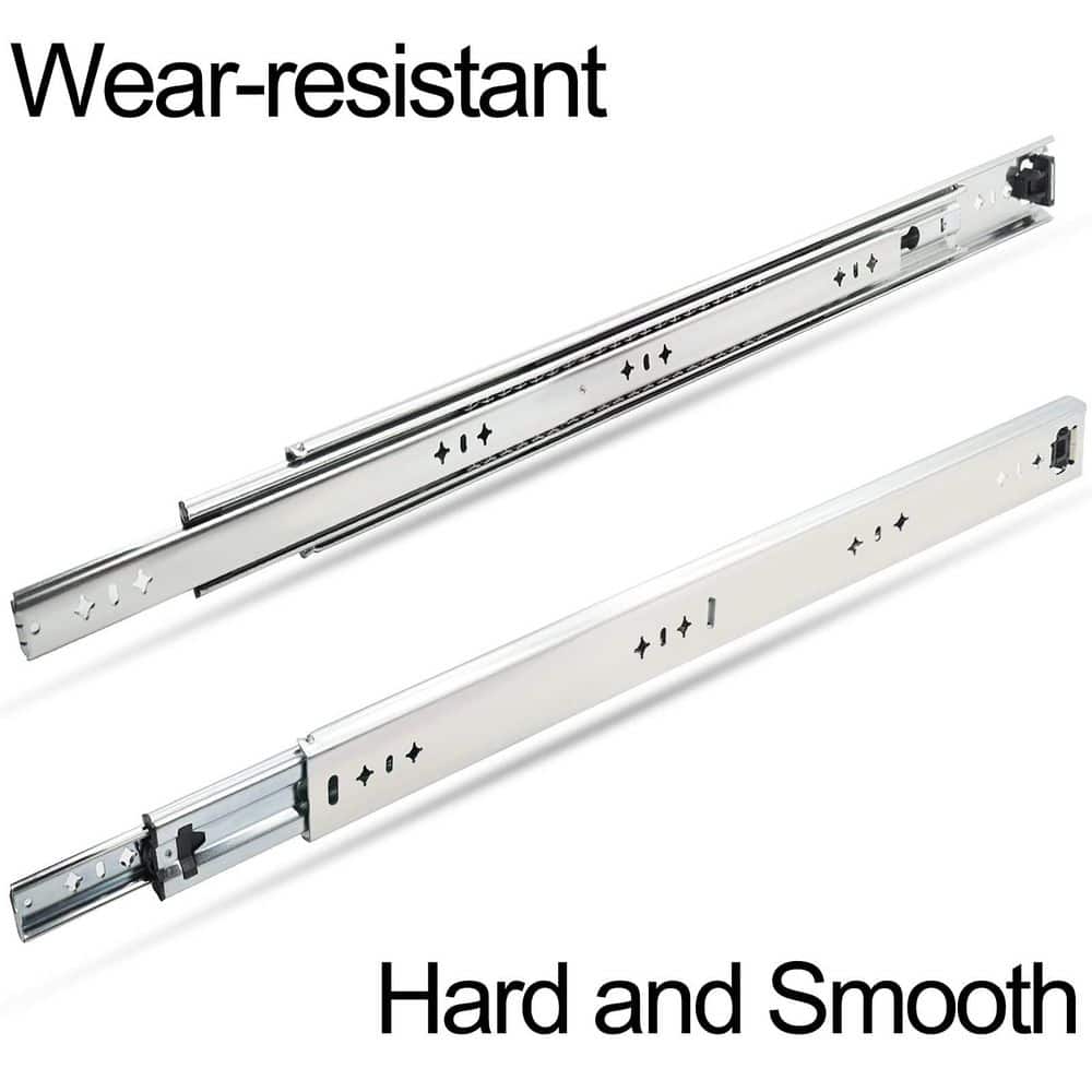 LAIFUCAM 36 in. Zinc Plated Cold Rolled Steel Undermount Soft-Close Heavy Duty Ball Bearing Drawer Slides 1 Pair (2)