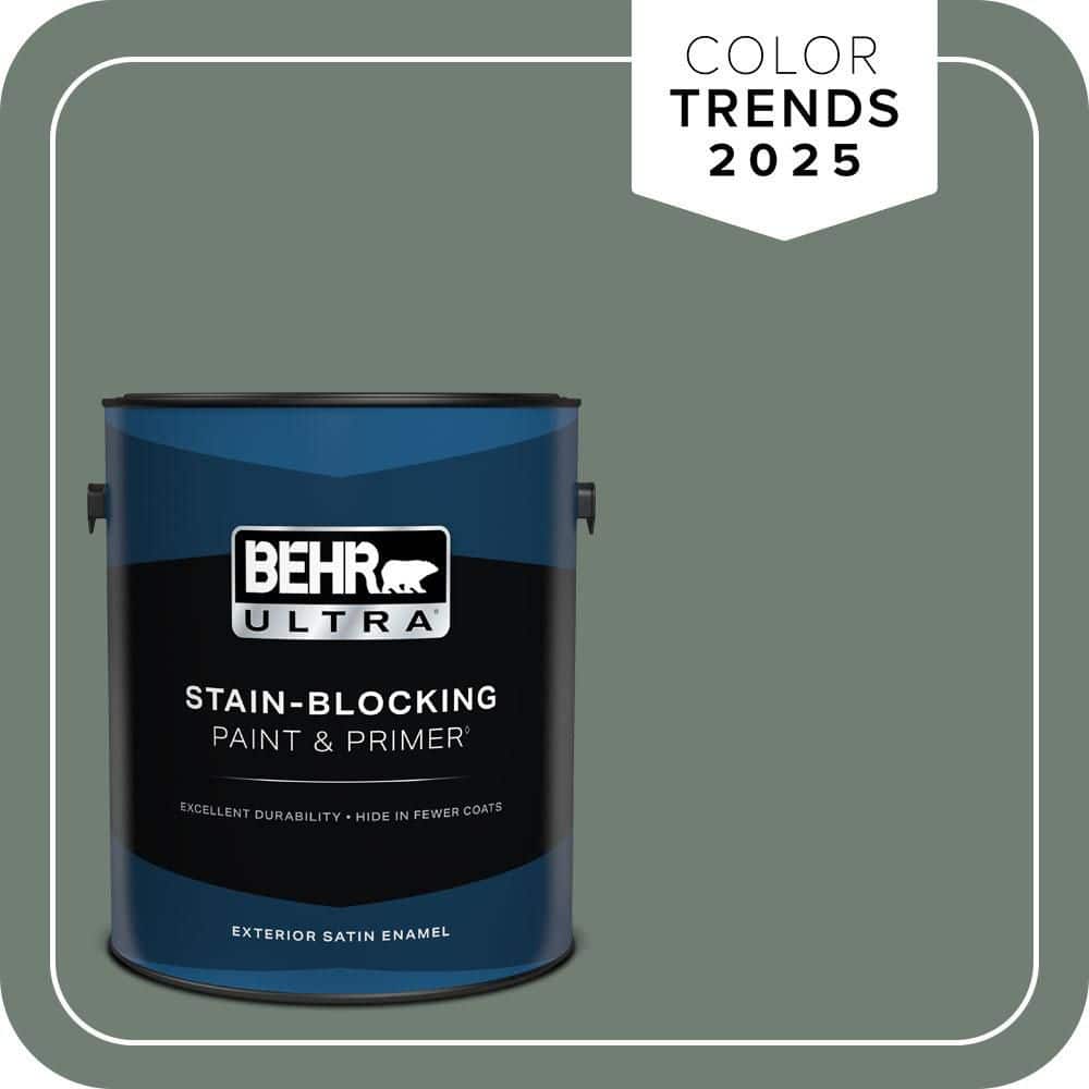 BEHR ULTRA 1 gal. #N420-5 Boreal Satin Enamel Exterior Paint & Primer