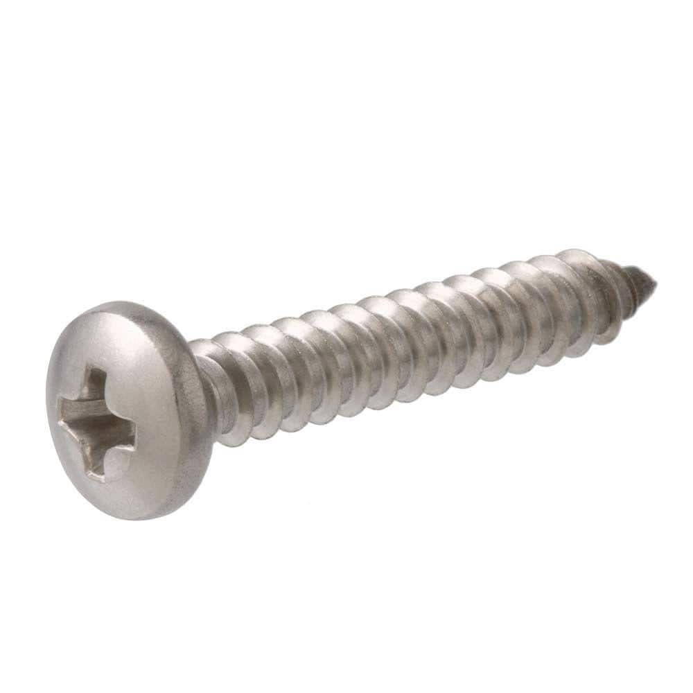 Everbilt #6 x 3/4 in. Phillips Pan Head Stainless Steel Sheet Metal Screw (50-Pack) (2)
