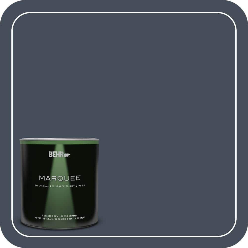 BEHR MARQUEE 1 qt. #MQ5-10 Secret Society Semi-Gloss Enamel Exterior Paint & Primer