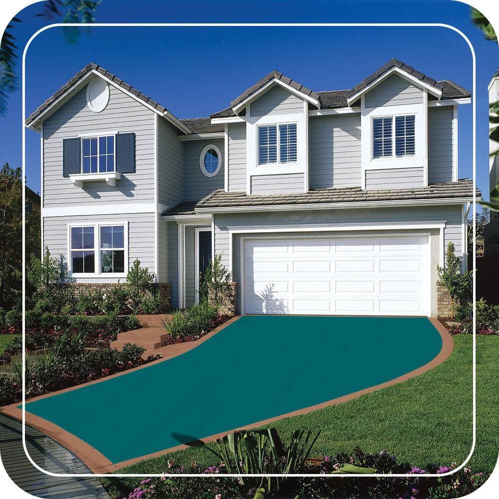 BEHR PREMIUM 1 gal. #MQ6-35 Teal Motif Self-Priming 1-Part Epoxy Satin Interior/Exterior Concrete and Garage Floor Paint (3)