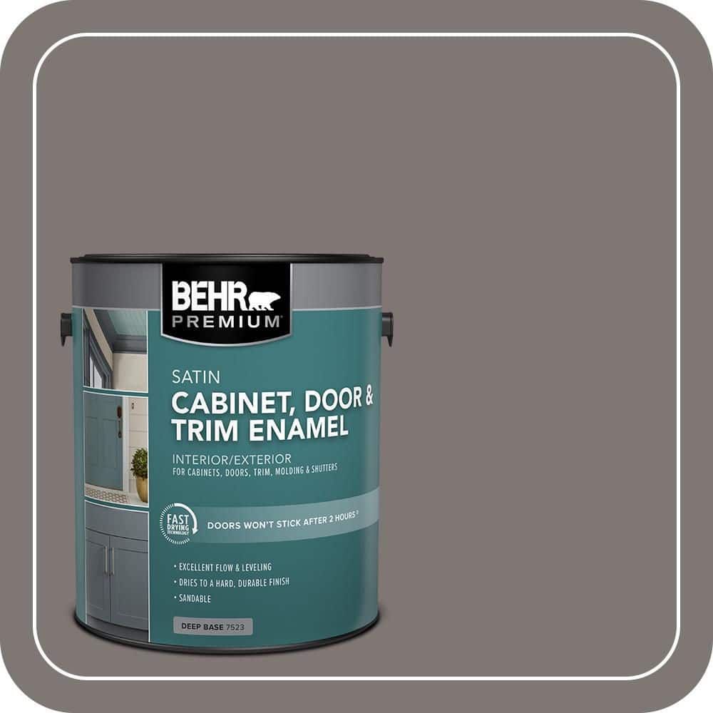 BEHR PREMIUM 1 gal. #790F-5 Amazon Stone Satin Enamel Interior/Exterior Cabinet, Door & Trim Paint