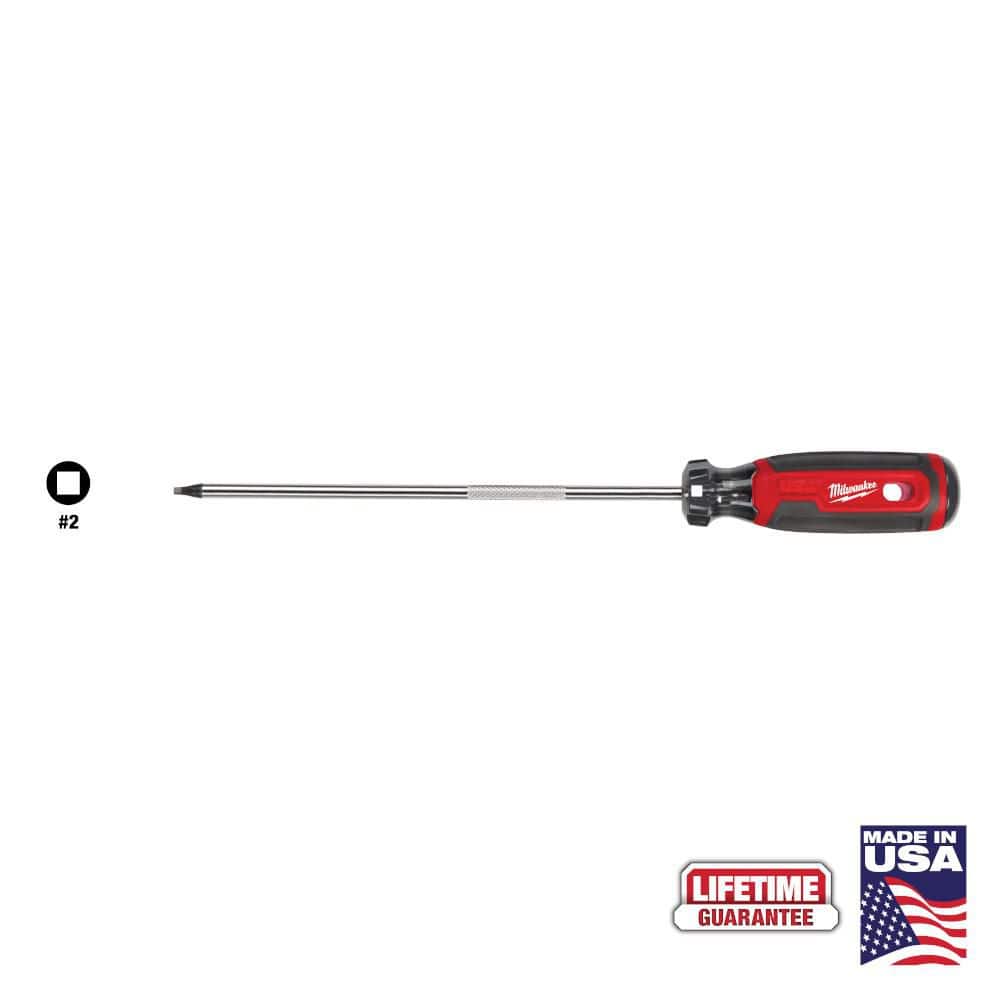 Milwaukee 8 in. #2 Square Cushion Grip Screwdriver (1)