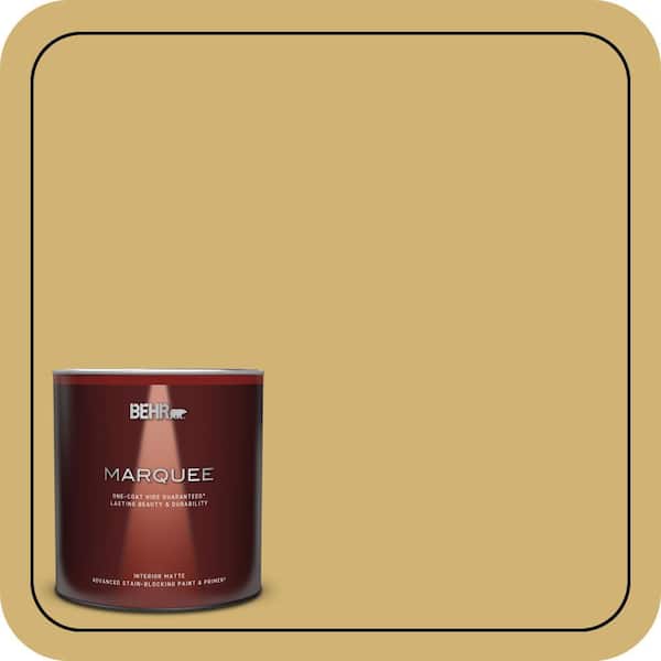 BEHR PREMIUM PLUS #M320-5 Dried Chamomile Flat Low Odor & Primer (3)
