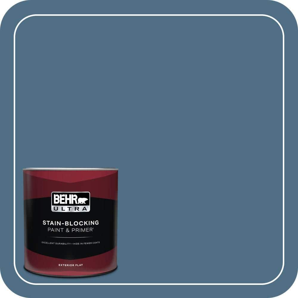 BEHR ULTRA 1 qt. #S500-6 Shipyard Flat Exterior Paint & Primer