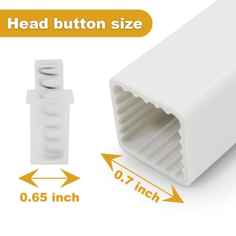 Wudkey 1-Pack Wall Mounted Towel Bar with Adjustable Spring End for Bathroom, Towel Bar Replacement Rod (2)