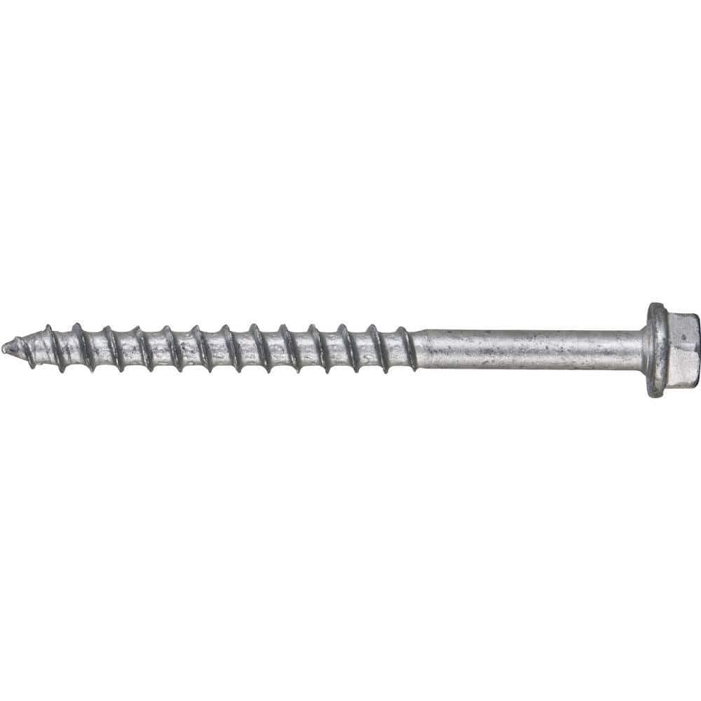 Hilti Kwik-Con II 1/4 in. x 4 in. Zinc Plated Carbon Steel Torx Hex Head Concrete Screw Anchor (100-Pack) (3)