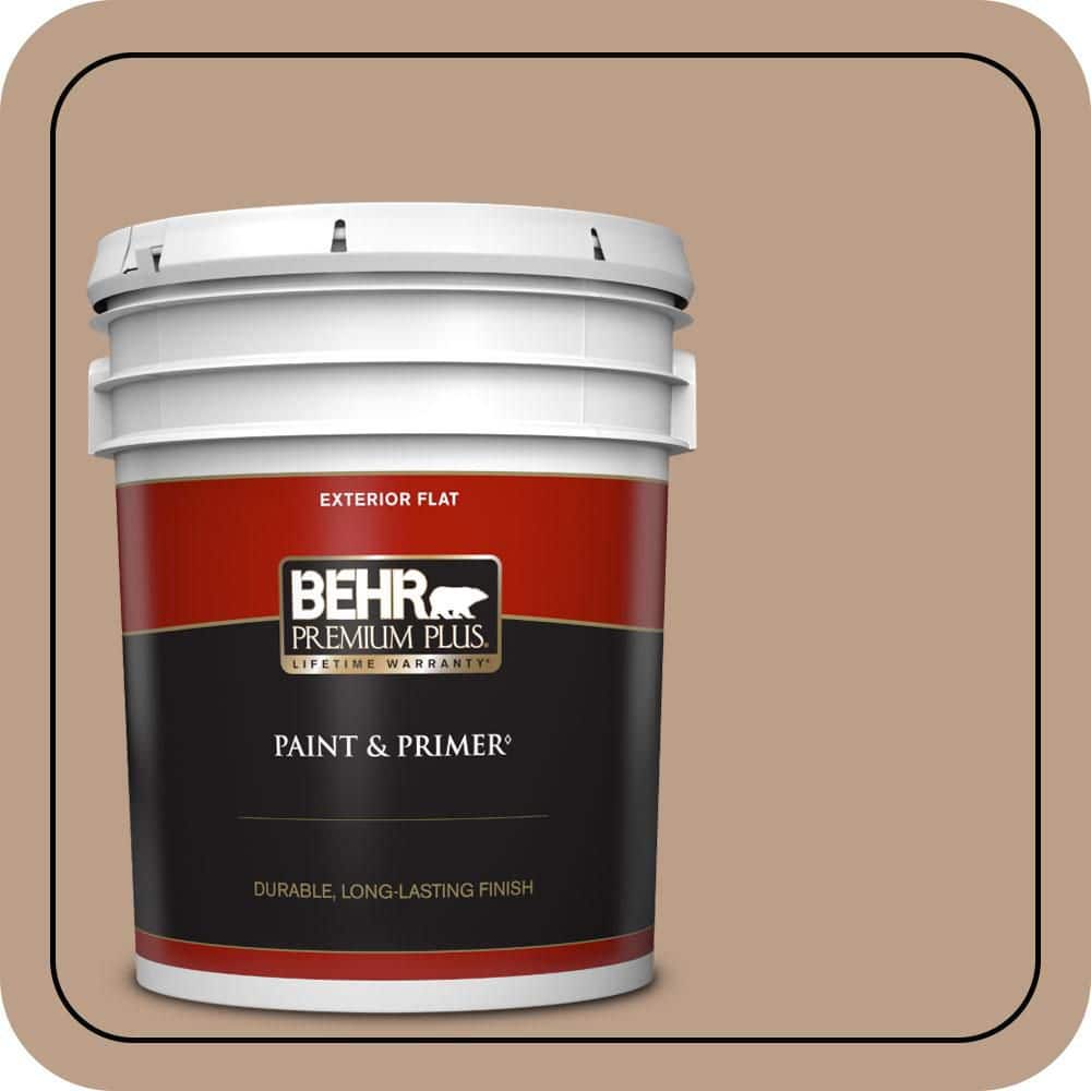 BEHR PREMIUM PLUS 5 gal. #N240-4 Sierra Flat Exterior Paint & Primer