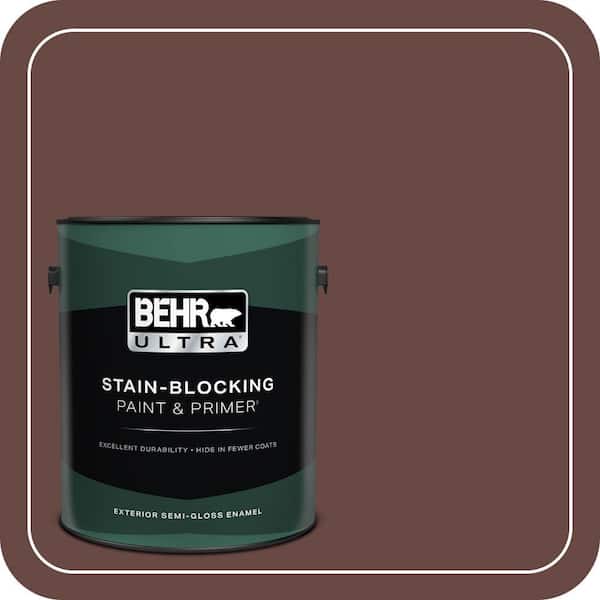 BEHR ULTRA 1 gal. #700B-7 Wild Manzanita Semi-Gloss Enamel Exterior Paint & Primer (2)