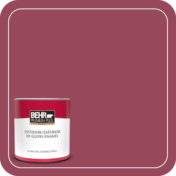 BEHR PREMIUM PLUS #PPU1-16 Haitian Flower Flat Interior/Exterior Paint & Primer Color Sample (4)