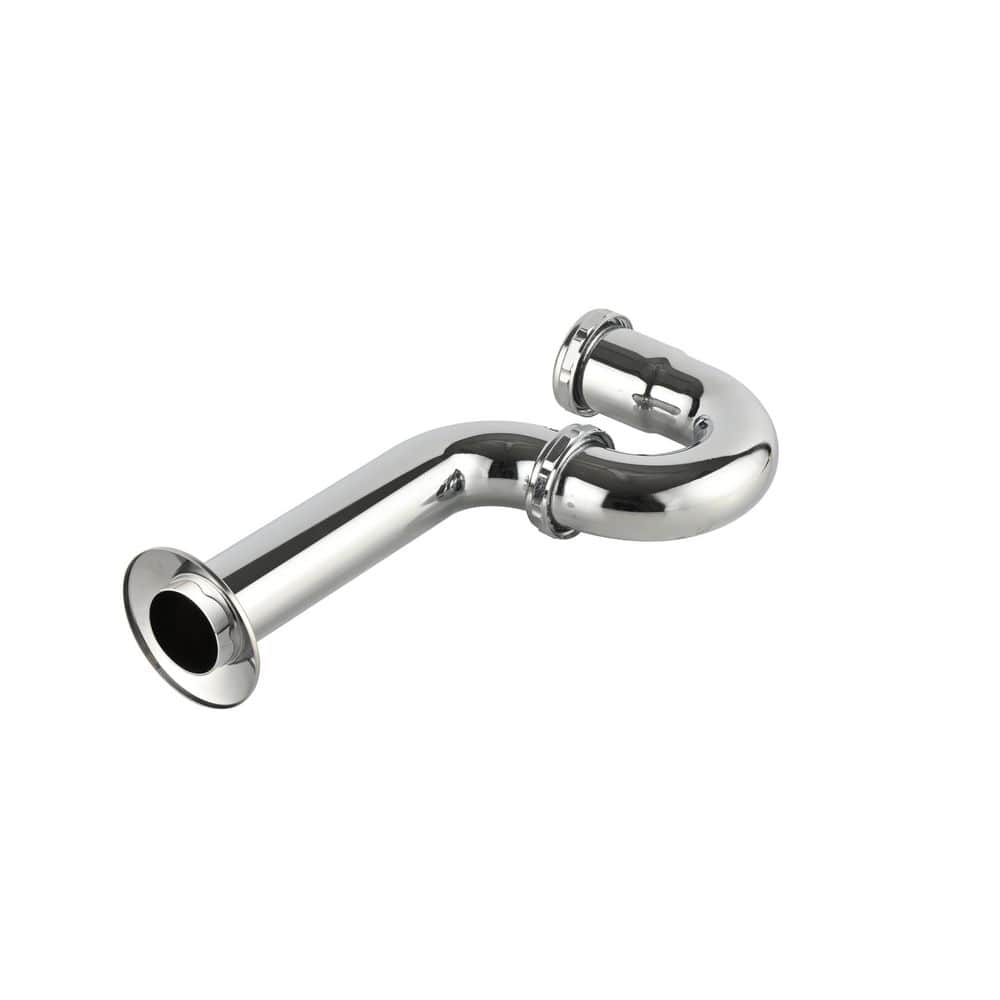 Everbilt 1-1/2 in. x 1-1/2 in. Chrome Brass Solvent Cemented Trap P-Trap With Cleanout-Dearborn Brass (4)