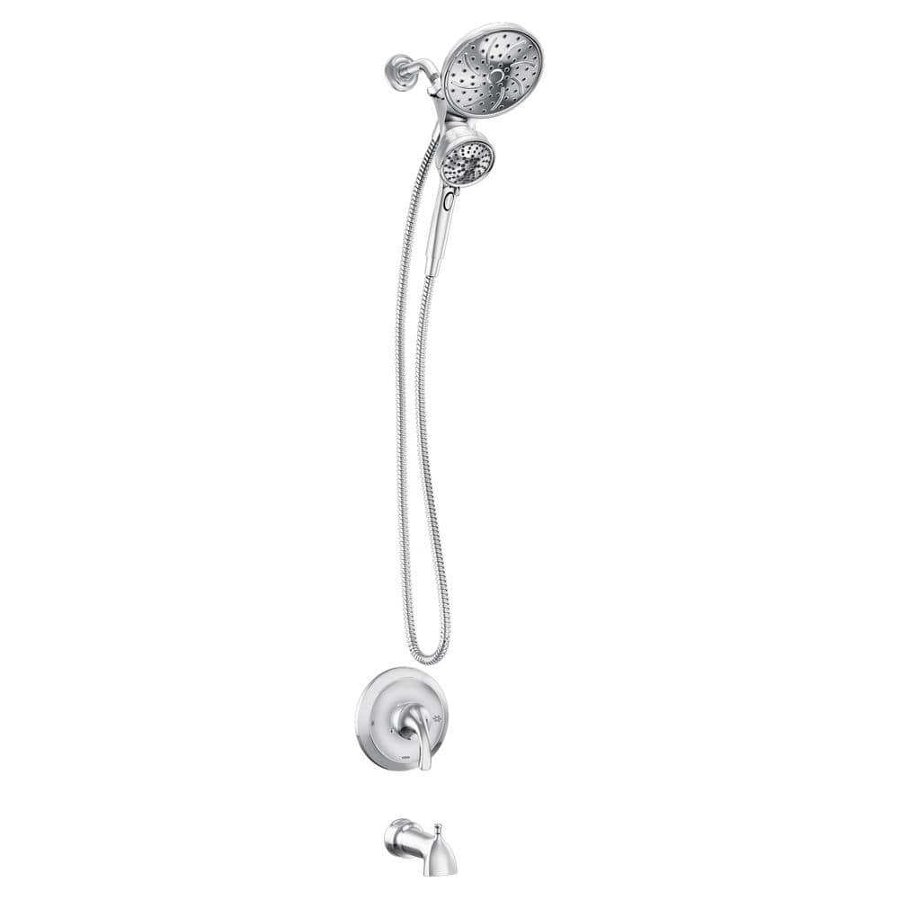 MOEN Engage Single Handle 6-Spray Tub and Shower Faucet with Magnetix Rain shower 1.75 GPM in. Chrome (Valve Included) (1)